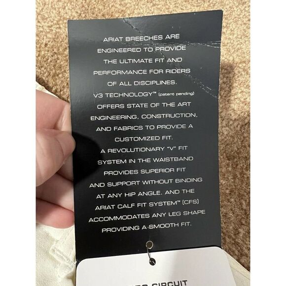 Ariat Pro Circuit Performance Cream Riding Breeches Womens 28L NWT• 021102 - Picture 6 of 11